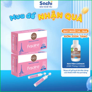 Combo 2 Hộp 40 Ống 5ML Nước Muối Sinh Lý Pháp FYSOLINE Vệ Sinh Mắt Mũi Miệng Cho Bé