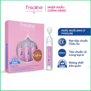 Nước Muối Sinh Lý Fysoline Hồng Nhập Khẩu Pháp Vệ Sinh Mắt, Mũi, Miệng Cho Bé