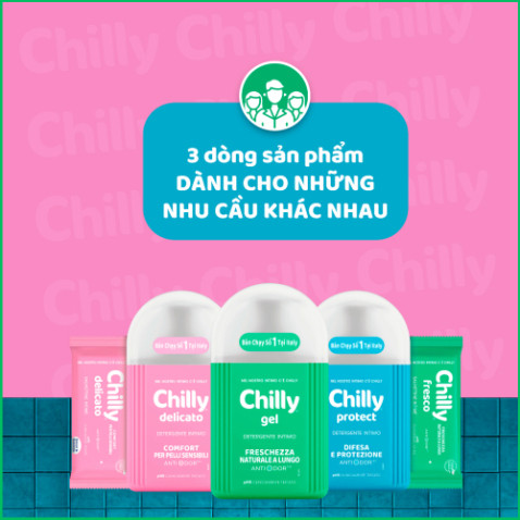 [Che Tên] Dung dịch vệ sinh phụ nữ Chilly Protect chiết xuất cỏ xạ hương hỗ trợ kháng khuẩn