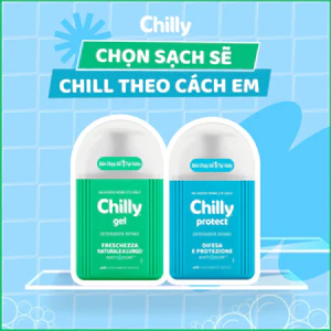 Combo 2 chai dung dịch vệ sinh phụ nữ 200ml Chilly Gel + Protect duy trì độ pH hiệu quả ngăn mùi
