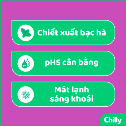 Combo 2 chai dung dịch vệ sinh phụ nữ 200ml Chilly Gel + Protect duy trì độ pH hiệu quả ngăn mùi