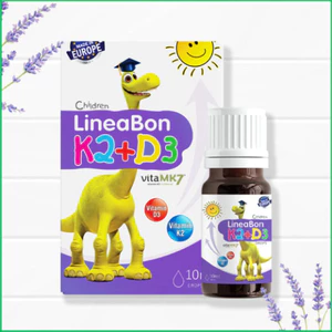 LineaBon vitamin D3 K2 10ml dạng giọt- Hỗ trợ hấp thu canxi vào xương răng cho trẻ