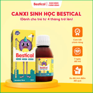 Canxi Sinh Học BESTICAL Bổ Sung Vitamin D3 K2 Hỗ Trợ Tăng Chiều Cao Chắc Khỏe Xương Chai 120ml