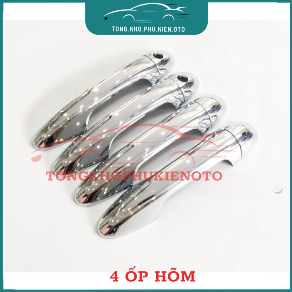 Ốp tay nắm, hõm cửa xe Toyota Hilux Revo đời 2016-NAY chất liệu nhựa Mạ crom cao cấp