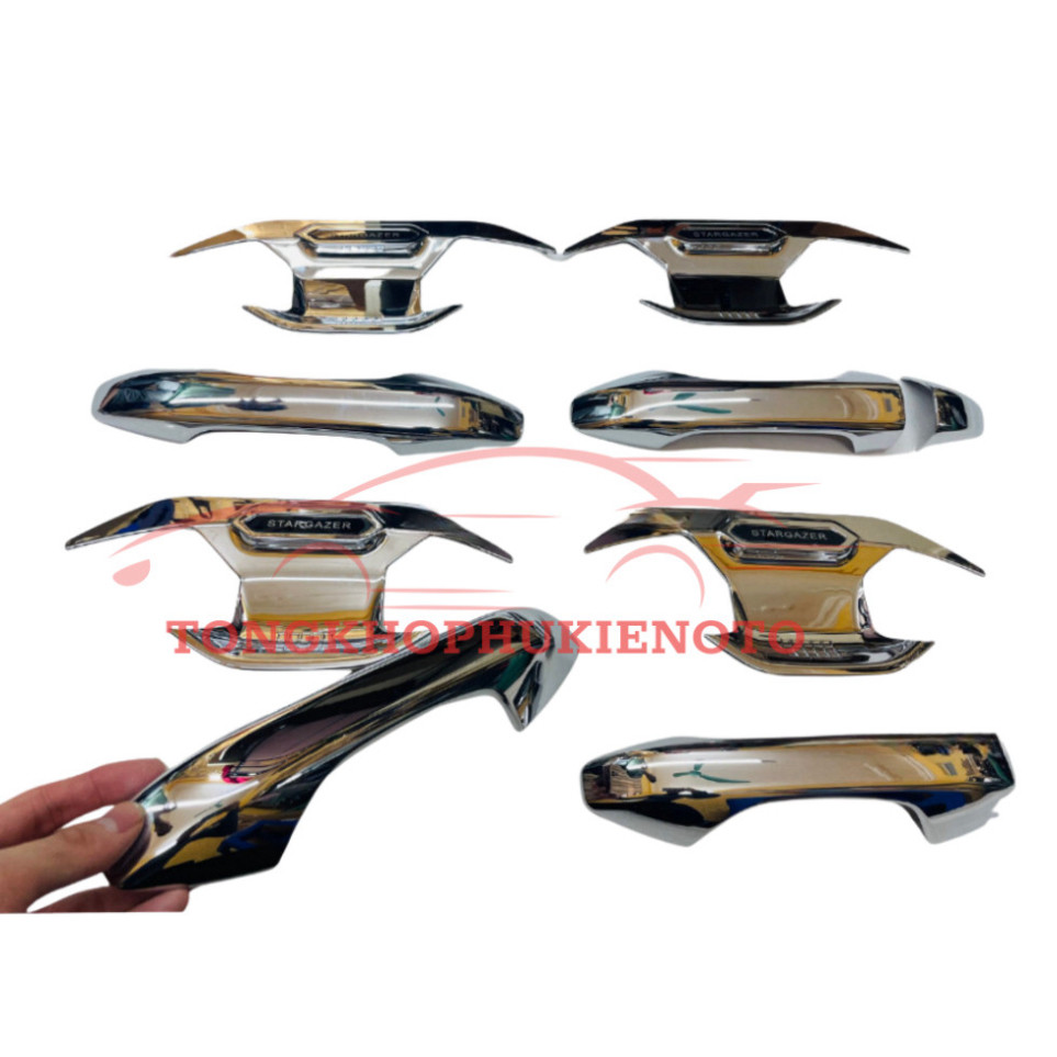 Ốp tay nắm, hõm cửa xe Hyundai Stargazer đời 2022- Nay Mẫu mạ crom cao cấp