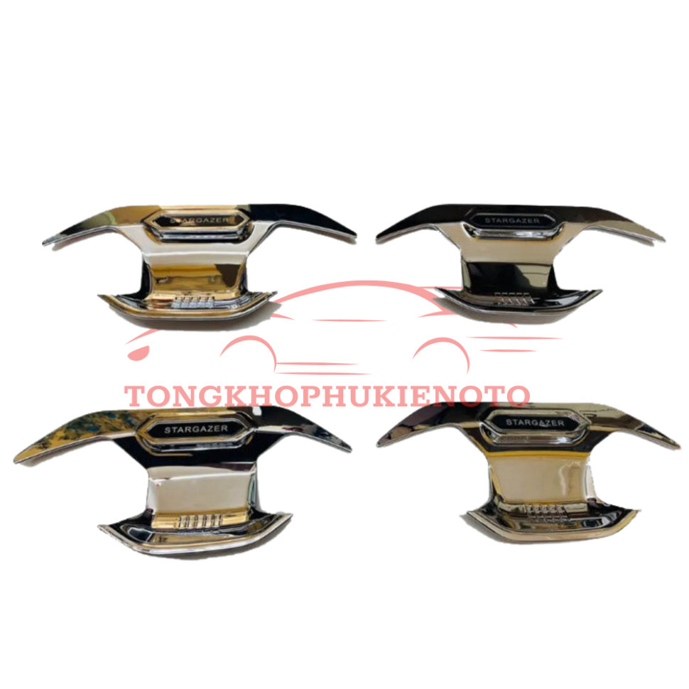 Ốp tay nắm, hõm cửa xe Hyundai Stargazer đời 2022- Nay Mẫu mạ crom cao cấp