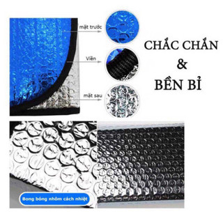 Miếng tấm che chắn nắng trong ô tô , tấm dụng cụ xốp xanh chắn nắng xe hơi , rèm che nắng có nút dán