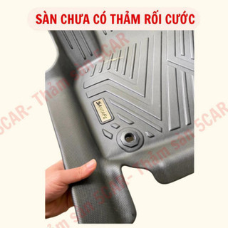 Thảm Khuôn Đúc Tràn Viền Sàn NHỰA 5D-5CAR Xe Hyundai Santafe 2019- 2024, 2025 chuẩn form , nhựa TPE