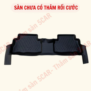 Thảm Khuôn Đúc Tràn Viền Sàn NHỰA 5D-5CAR Xe Hyundai Santafe 2019- 2024, 2025 chuẩn form , nhựa TPE