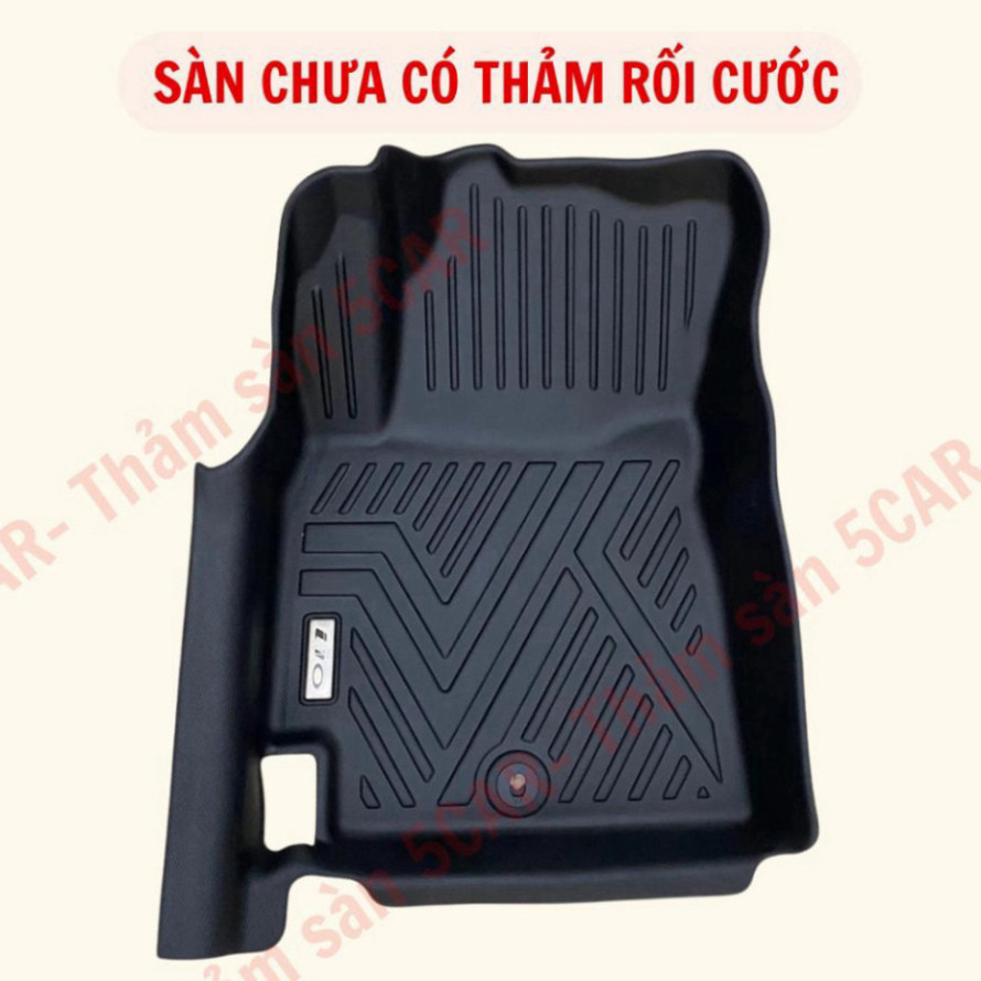 Thảm Sàn Đúc Tràn Viền NHỰA 5D-5CAR  Xe HYUNDAI I10 Sedan/ Hatback 2021-2024 chuẩn form, nhựa TPE  dễ dàng tháp l