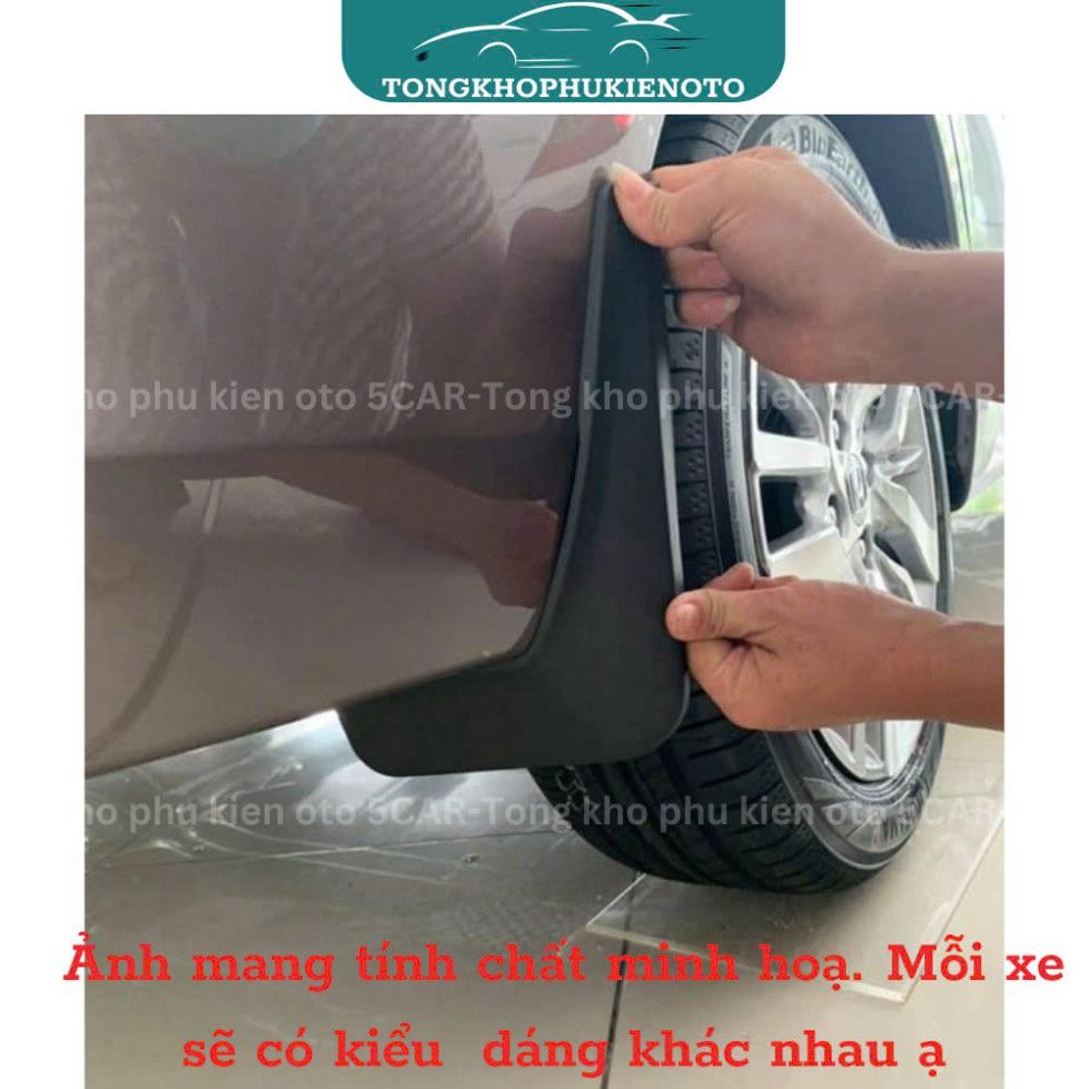 Bộ 4 Chắn Bùn Cho Xe Mitsubishi Xforce 2024 - 2025 chất liệu nhựa dẻo đàn hồi, Kèm ốc vít- Tự lắp đặt dễ dàng