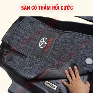 Thảm Khuôn Đúc Tràn Viền Xe Toyota Vios 2019-2025 Sàn NHỰA 5D-5CAR chuẩn form , Chất liệu nhựa TPE