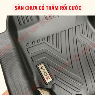 Thảm Khuôn Đúc Tràn Viền Xe Toyota Vios 2019-2025 Sàn NHỰA 5D-5CAR chuẩn form , Chất liệu nhựa TPE