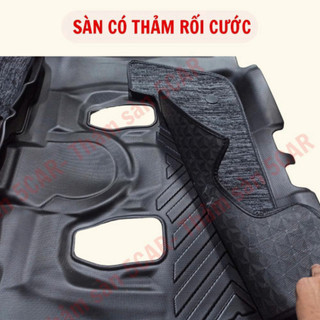 Thảm Khuôn Đúc Tràn Viền Sàn NHỰA 5D-5CAR Xe Toyota Veloz/Avanza 2021+ chuẩn form, nhựa TPE