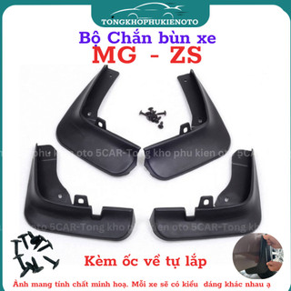 Bộ 4 Chắn Bùn Cho Xe MG ZS 2021 - 2024, 2025 chất liệu nhựa dẻo đàn hồi, Kèm ốc vít- Tự lắp đặt dễ dàng (BẢN THÁI)