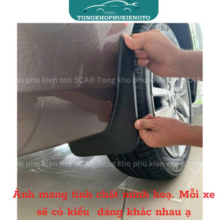 Bộ 4 Chắn Bùn Cho Xe Mitsubishi Xpander 2018 - Hiện nay chất liệu nhựa dẻo đàn hồi, Kèm ốc vít- KO dùng cho bản Cross