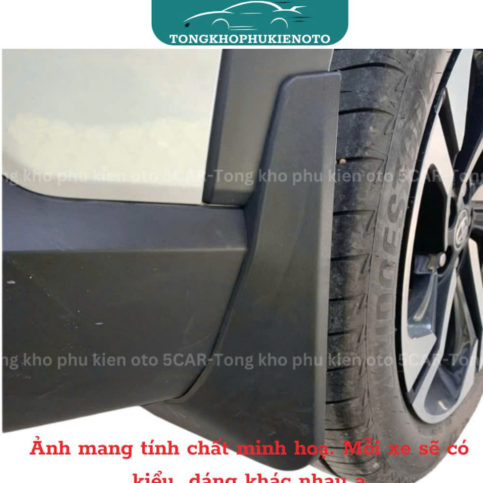 Bộ 4 Chắn Bùn Cho Xe Hyundai Custin  đời 2023 - Hiện nay chất liệu nhựa dẻo đàn hồi, Kèm ốc vít- Tự lắp đặt dễ dàng