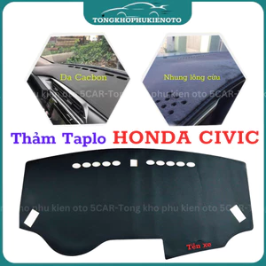 Thảm taplo HONDA CIVIC (2017 - 2025) chống nóng hiệu quả, chống chói, thẩm mỹ đẹp, vừa form xe, dễ dàng lắp đặt