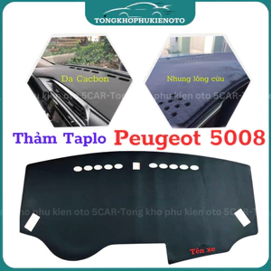 Thảm taplo Peugeot 5008 chống nóng hiệu quả, chống chói, thẩm mỹ đẹp, vừa form xe, dễ dàng lắp đặt