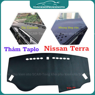 Thảm taplo Nissan Terra (2018 - 2022) chống nóng hiệu quả, chống chói, thẩm mỹ đẹp, vừa form xe, dễ dàng lắp đặt