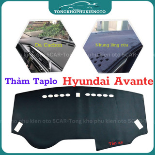 Thảm taplo Hyundai Avante 2012 - 2016 chống nóng hiệu quả, chống chói, thẩm mỹ đẹp, vừa form xe, dễ dàng lắp đặt