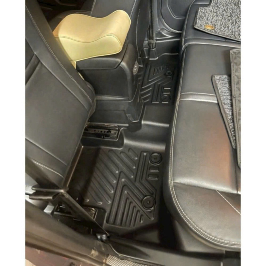Thảm lót sàn NHỰA đúc TPE 5D xe  FORD ECOSPORT 2014- 2025, Mẫu Tràn viền bậc cửa - MẪU BẬC DÀI