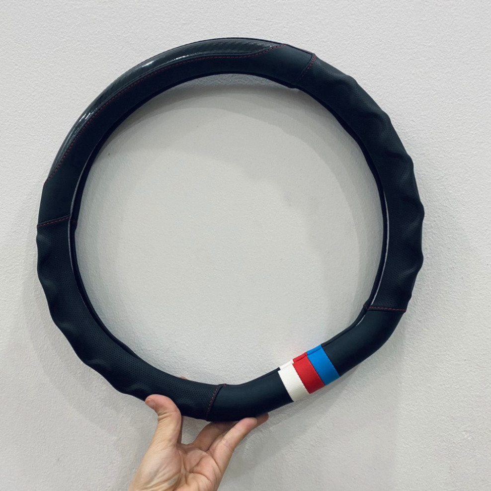 Bọc vô lăng, VF3, VF5/ Herio Green, VF8 , VF9, VFe34/ Nerio, VF6, VF7, Limo Green/ MPV7- Kiểu dáng Dcut- Mẫu sọc cờ Mỹ