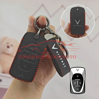 Ốp khoá, bao da chìa khóa xe Vinfast VF6 da màu sắc phong thủy làm đẹp bảo vệ chống xước chìa remote ô tô điện cao cấp
