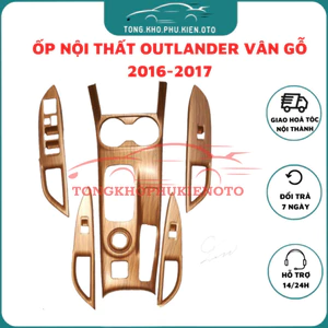 Ốp nội thất xe Mitsubishi Outlander đời 2016- 2023,2024- Hàng nhựa ABS cao cấp nhất