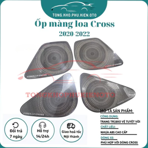 Ốp Màng Loa Xe Toyota Cross 2020-2021-2022-2023-2024-2025 Mẫu Titan - Bộ 4 Ốp