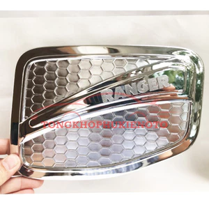 Ốp Nắp Bình Xăng Xe Ford Ranger 2014 -2025 Mạ Crom cao cấp