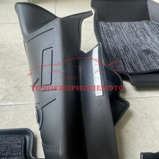 Thảm Lót Sàn NHỰA 5D kèm RỐI SẴN xe Vinfast VF7 - Hàng Nhựa đúc nguyên khối TRÀN VIỀN TPE - TL