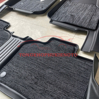 Thảm Lót Sàn NHỰA 5D kèm RỐI SẴN xe Vinfast VF7 - Hàng Nhựa đúc nguyên khối TRÀN VIỀN TPE - TL