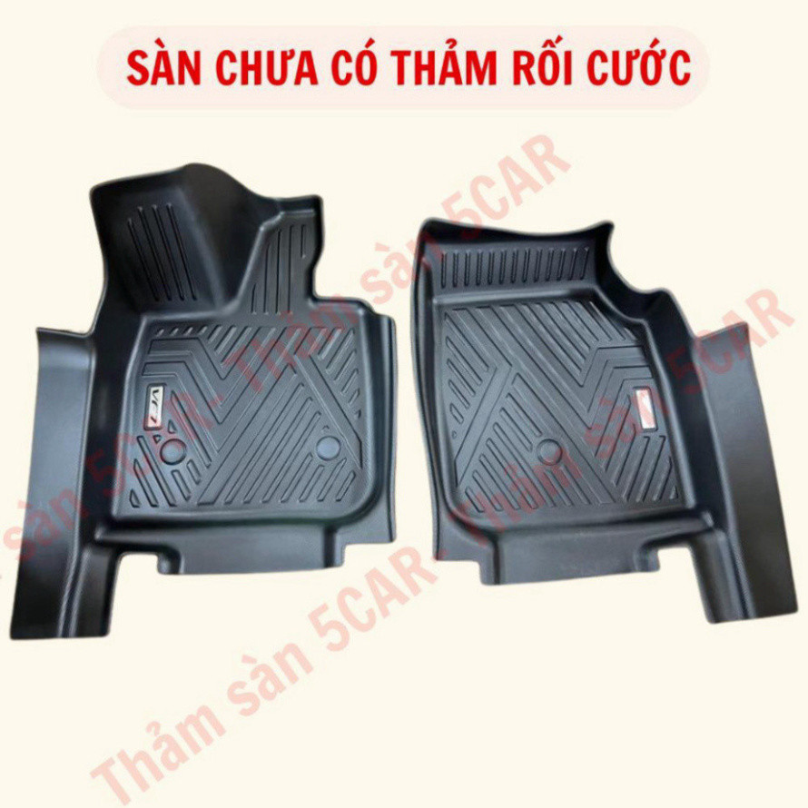 Thảm Khuôn Đúc Tràn Viền Sàn NHỰA 5D-5CAR Xe Vinfast VF7 chuẩn form , Chất liệu nhựa TPE