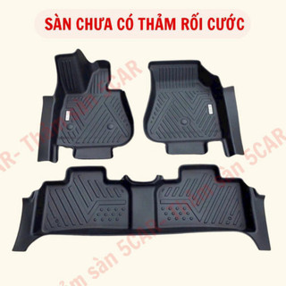 Thảm Sàn Nhựa đúc Xe VINFAST VF6 chuẩn form, HÀNG KHUÔN ĐÚC 5CAR cao cấp- Chất liệu nhựa TPE 1 bộ 3 tấm