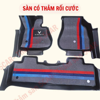 Thảm Sàn Nhựa đúc Xe VINFAST VF6 chuẩn form, HÀNG KHUÔN ĐÚC 5CAR cao cấp- Chất liệu nhựa TPE 1 bộ 3 tấm