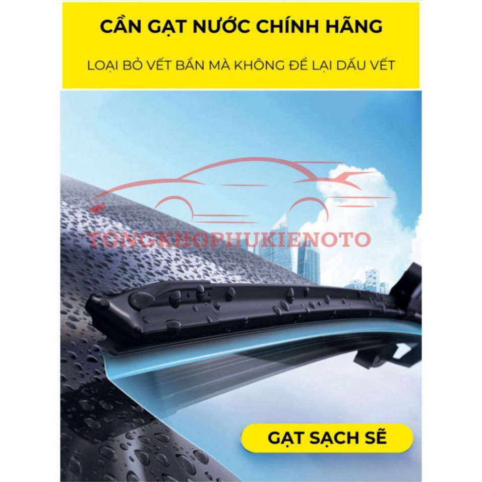 [TSG]Gạt mưa xe Kia Pride Gạt Khung sắt lưỡi silicon chính hãng, gạt siêu sạch, siêu bền ( Giá 1 đôi )