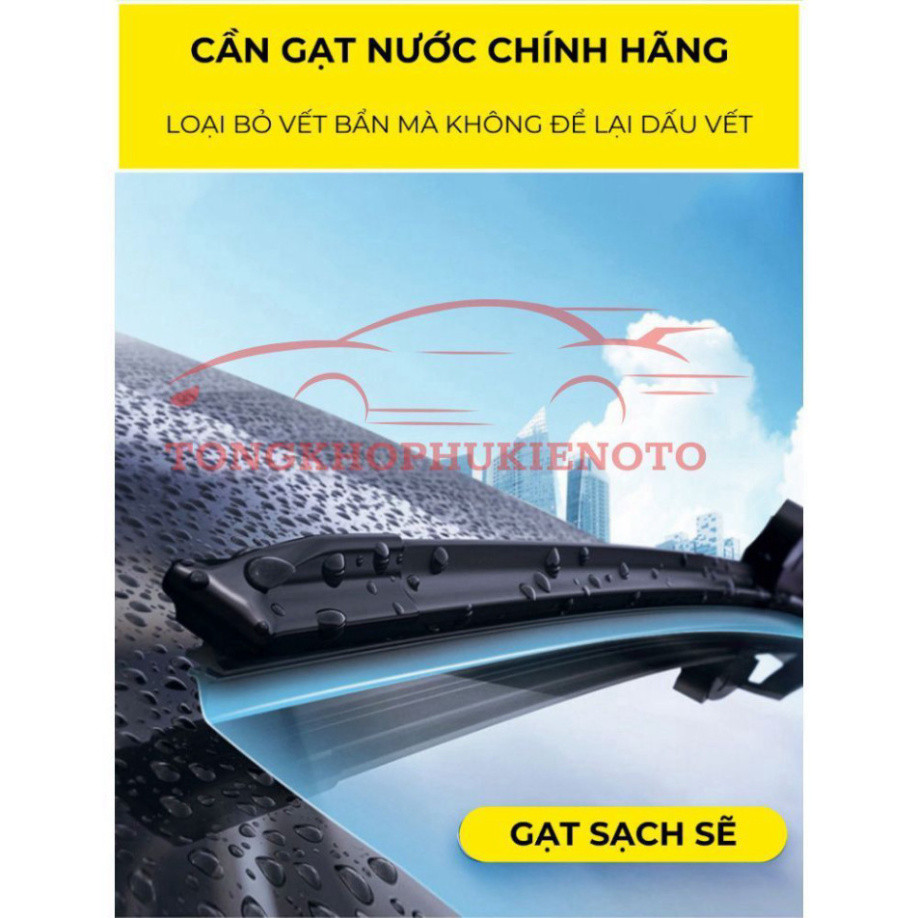 [TSG]Bộ gạt Mưa xe Kia Sonet 2021-2025, Gạt Khung sắt lưỡi silicon chính hãng, gạt siêu sạch, siêu bền (1 Đôi)