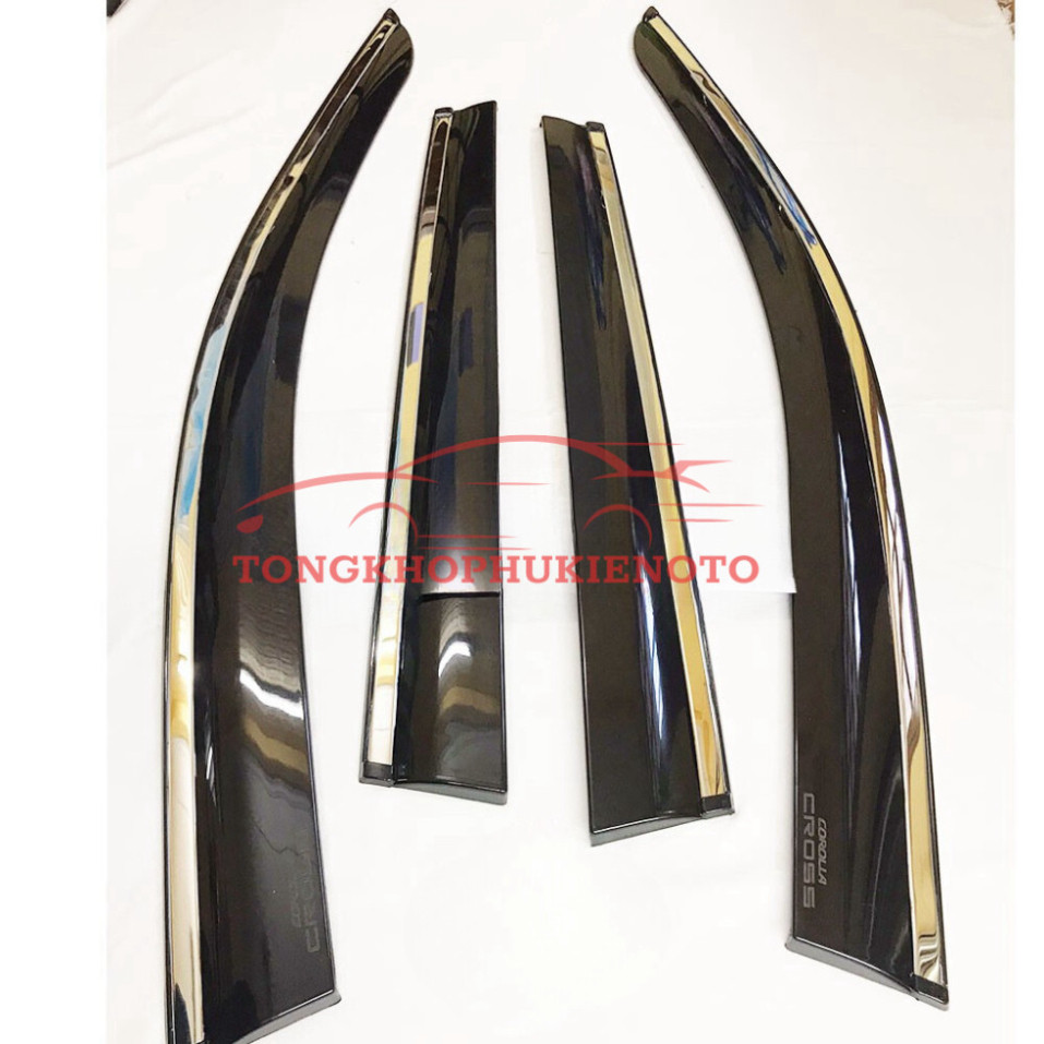 Vè che mưa xe Toyota Corolla CROSS 2019-2020-2021-2022-2023-2024 chỉ INOX cao cấp
