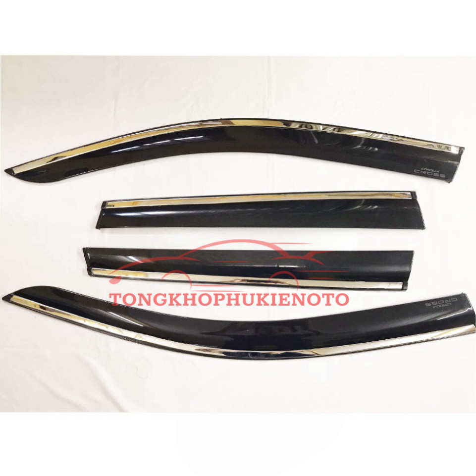 Vè che mưa xe Toyota Corolla CROSS 2019-2020-2021-2022-2023-2024 chỉ INOX cao cấp