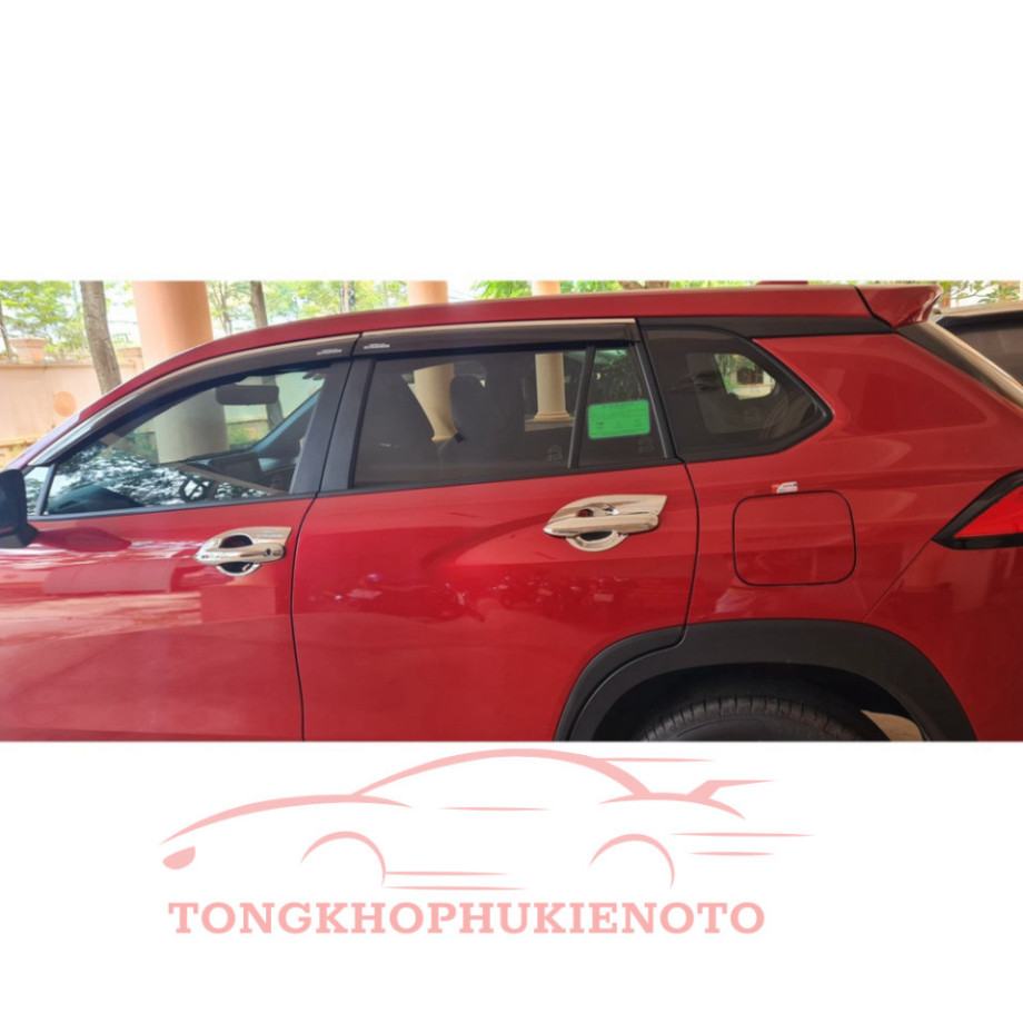 Vè che mưa xe Toyota Corolla CROSS 2019-2020-2021-2022-2023-2024 chỉ INOX cao cấp