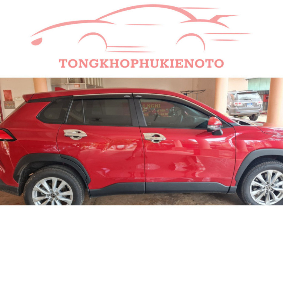 Vè che mưa xe Toyota Corolla CROSS 2019-2020-2021-2022-2023-2024 chỉ INOX cao cấp