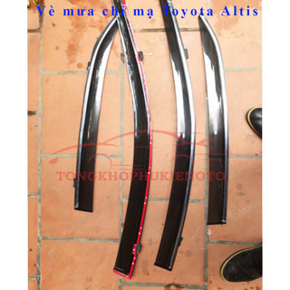 Vè che mưa Toyota Altis chỉ mạ crom 2010-2020-Mẫu cao cấp