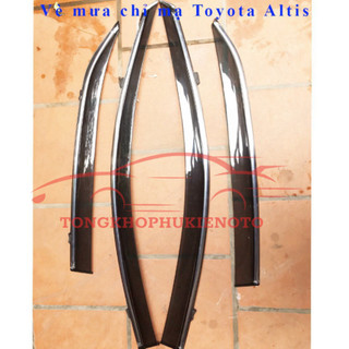 Vè che mưa Toyota Altis chỉ mạ crom 2010-2020-Mẫu cao cấp