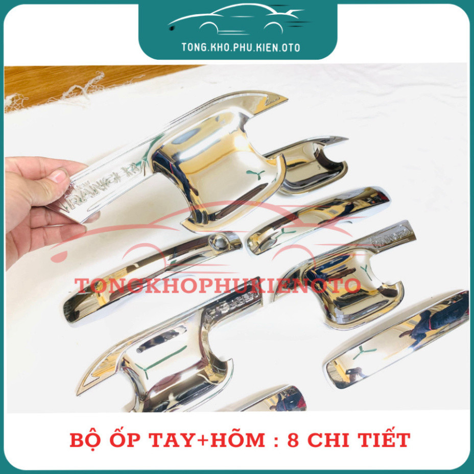 Ốp tay nắm, hõm cửa xe Ford Ranger 2022 2023 2024 -Mẫu mạ crom cao cấp