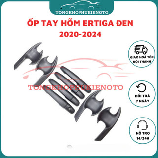 Ốp tay nắm, hõm cửa xe Suzuki Ertiga 2019-2024 nhựa đen ABS cao cấp