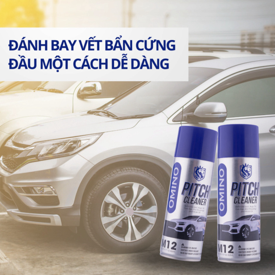 Bình tẩy vết bẩn ô tô OMINO M12 dung tích 450Ml loại bỏ vết bẩn cứng đầu, làm mới sạch bề mặt sơn xe