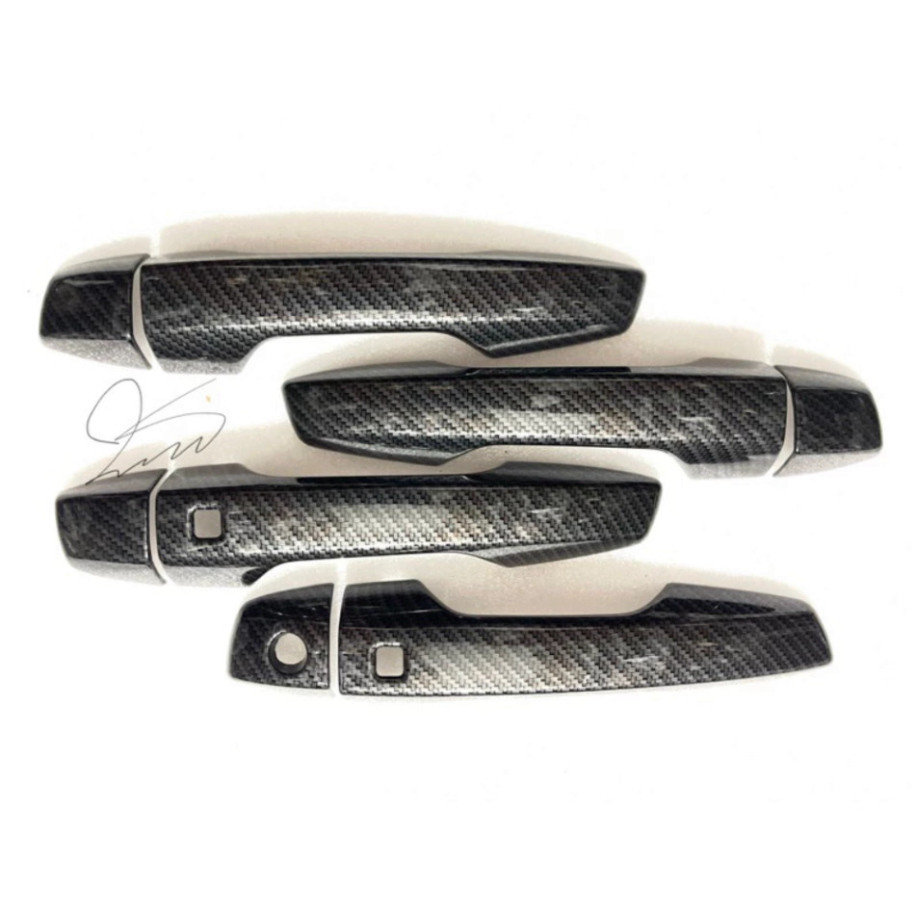 Ốp tay nắm, hõm cửa CARBON xe Mitsubishi Xforce 2023-NAY vân cacbon cao cấp