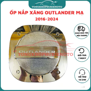 Ốp Nắp Bình Xăng Xe Mitsubishi Outlander 2018- 2025 Mẫu mạ crom cao cấp