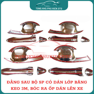 Bộ ốp tay, hõm xe Kia Cerato 2016 -2018 Kia K3 2016- 2018 mạ crom cao cấp